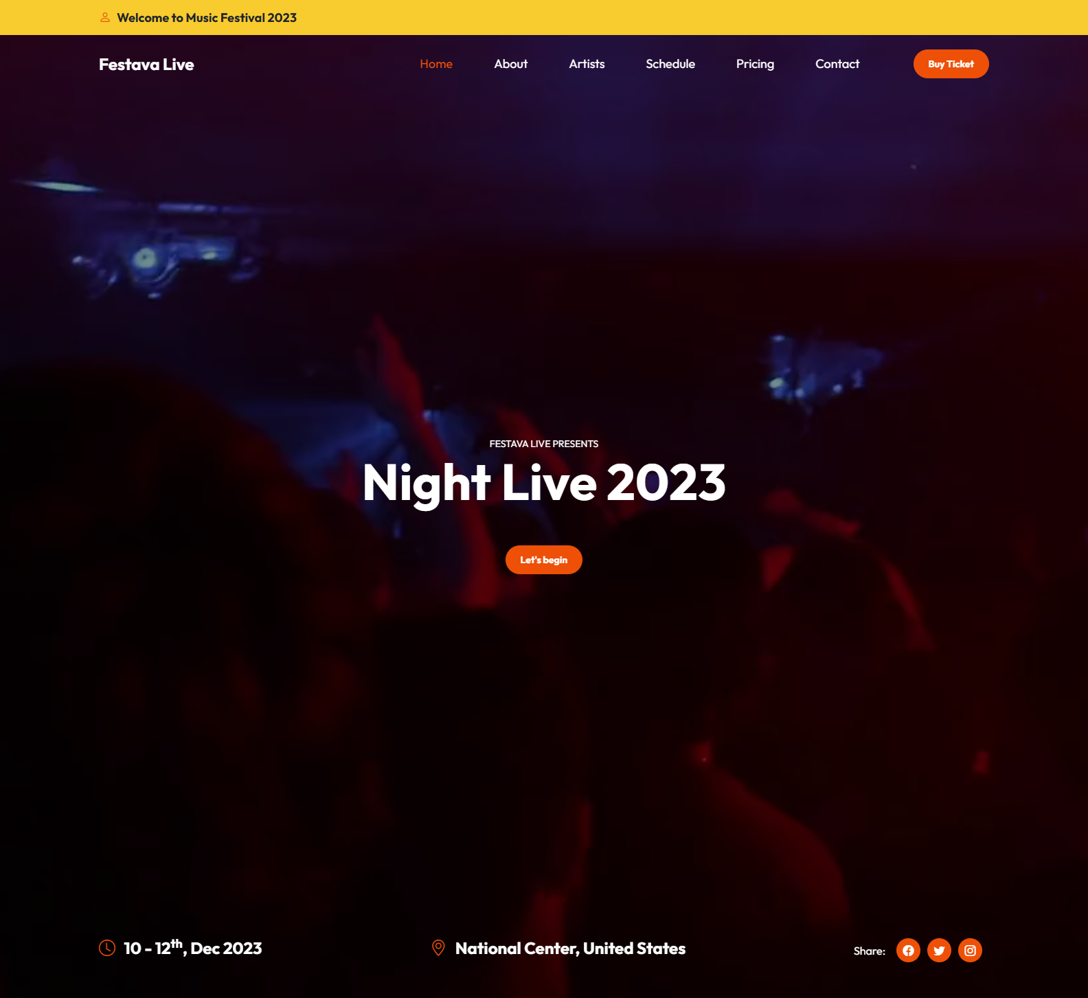 Festava Live - Bootstrap 5 CSS Template