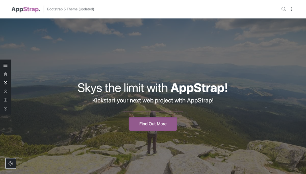 index onepager dotted menu left page thumbnail