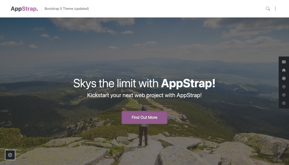 index onepager dotted menu right page thumbnail