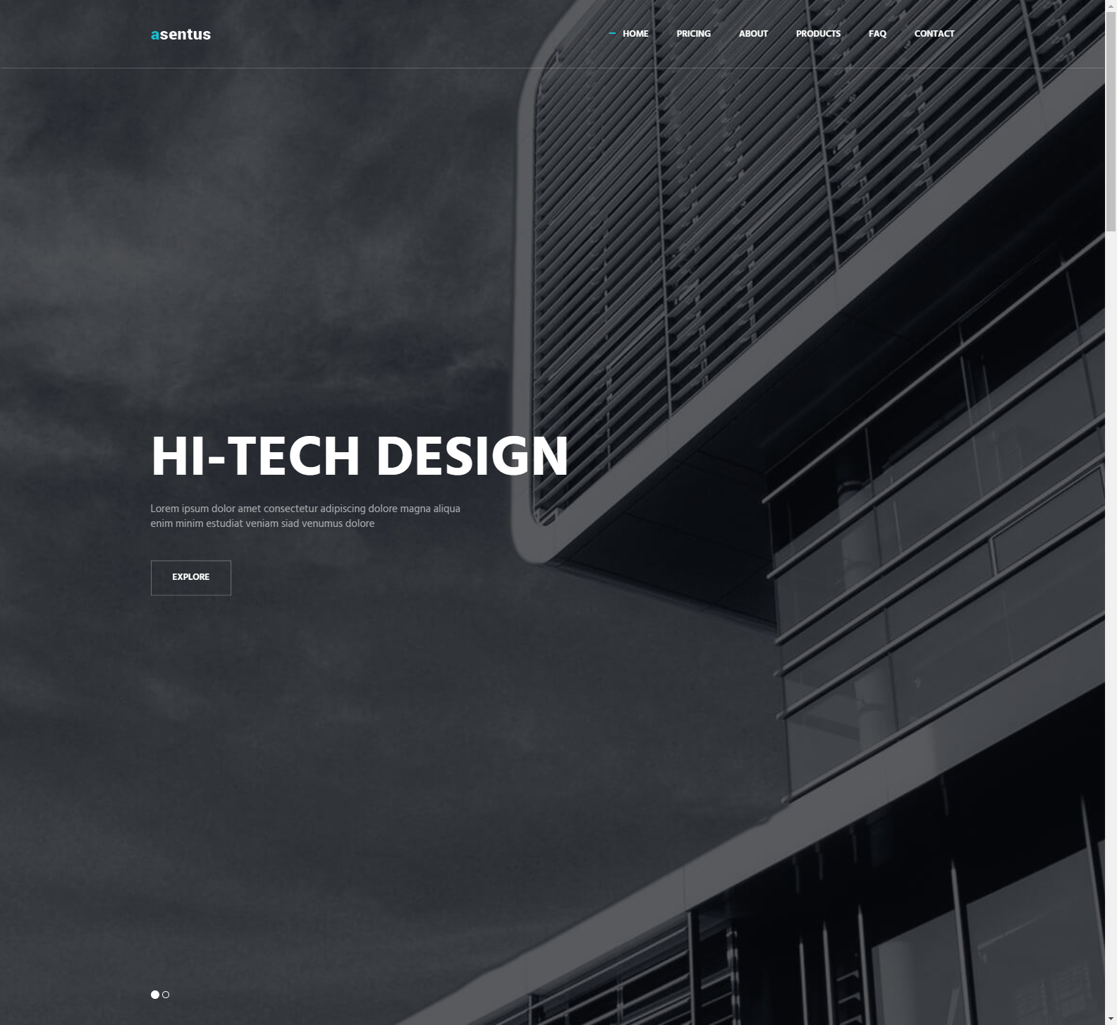Metronic "Asentus" Frontend Freebie