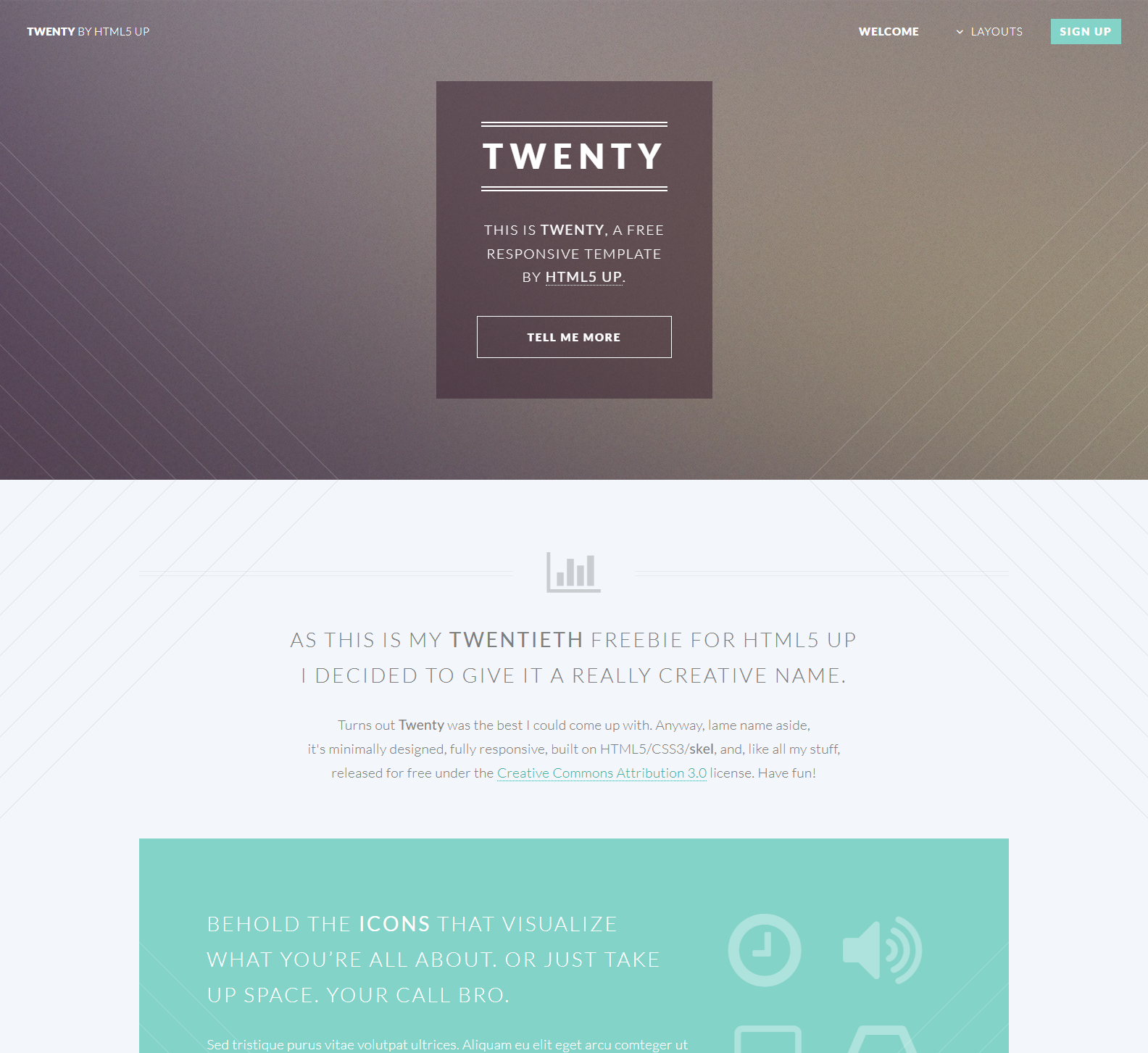 Twenty by HTML5 UP